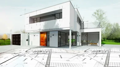 Desenho de Mansão sobre planta baixa, o início com as Construtoras de Luxo.