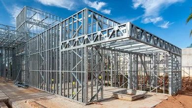 Estrutura de aço galvanizado, o esqueleto da Steel Frame.