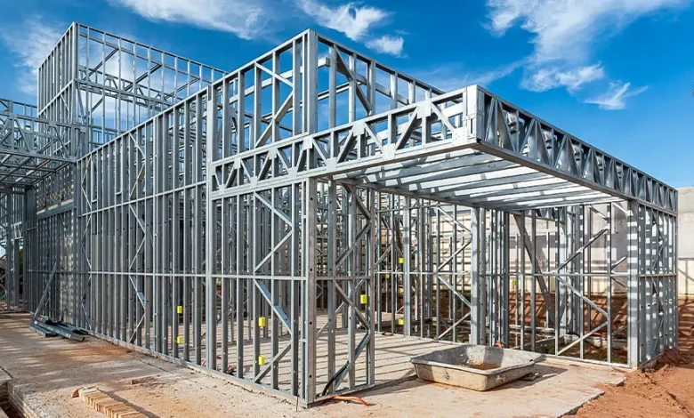 Estrutura de aço galvanizado, o esqueleto da Steel Frame.